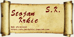 Stojan Krkić vizit kartica